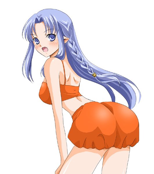 bikini, blue_eyes, blue_hair, blush, braid, caster, fate/stay_night, fate_(series)