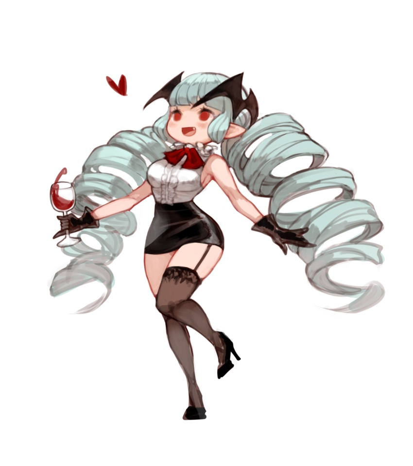 1girl, :d, aqua_hair, bangs, bare_shoulders, black_footwear, black_gloves, black_skirt
