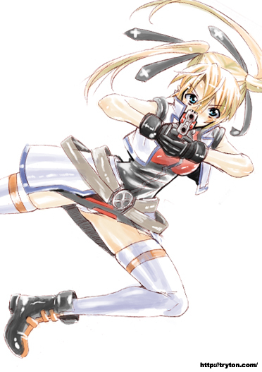 mahou_shoujo_lyrical_nanoha, mahou_shoujo_lyrical_nanoha_strikers, teana_lanster, thigh-highs, thighhighs, yasutomo