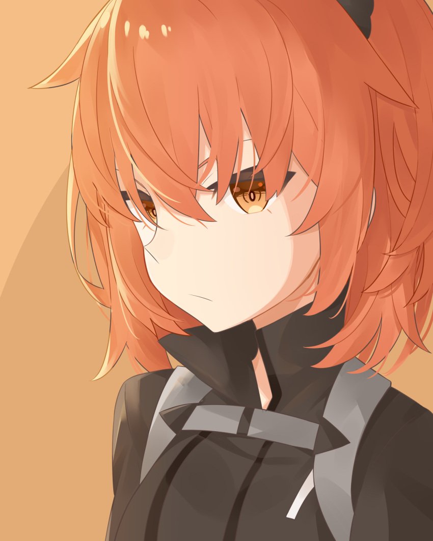 1girl, black-jacket, commentary_request, face, fate/grand_order, fate_(series), frown, fujimaru_ritsuka_(female)