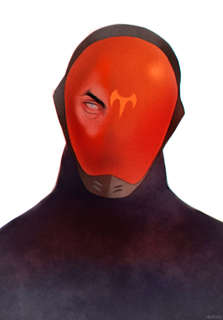 1boy, alternate_costume, blue_eyes, bodysuit, constricted_pupils, covered_mouth, dbdkitty, glasses