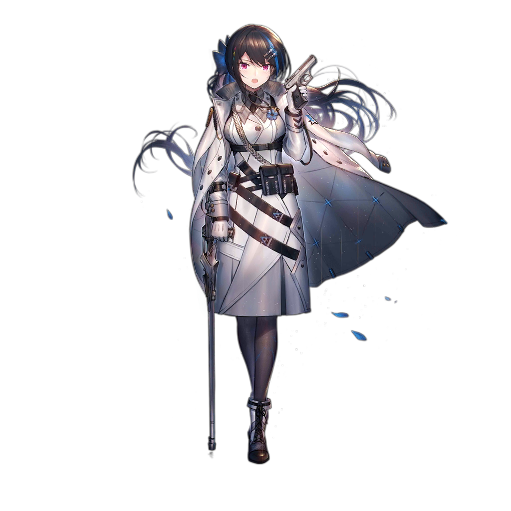 1girl, aiguillette, badge, bangs, black_hair, black_legwear, black_neckwear, blue_bow