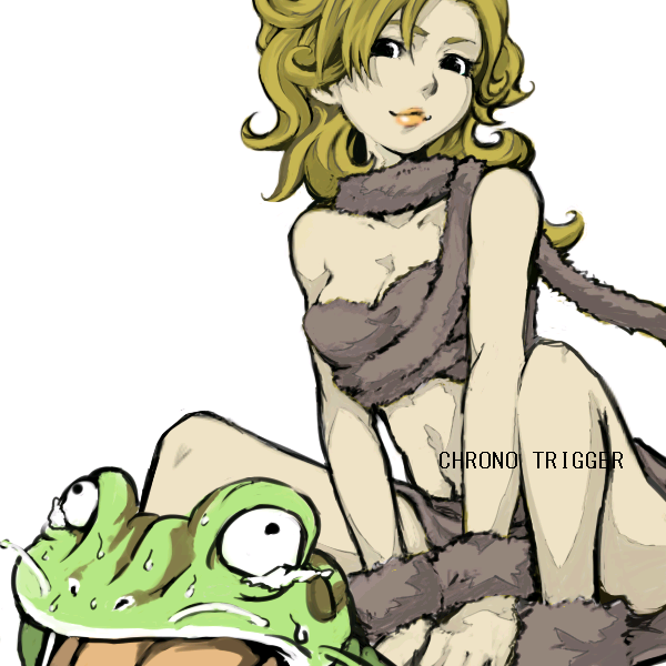 bad_id, blonde_hair, chrono_trigger, frog_(chrono_trigger), kaeru_(chrono_trigger), kuru, kuruuya, monster