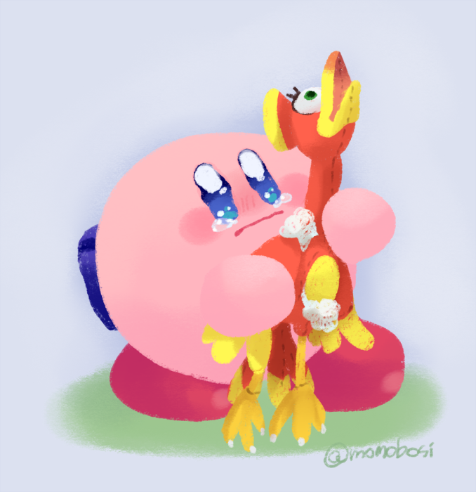 1boy, backpack, bag, banjo-kazooie, character_doll, copy_ability, crying, hal_laboratory_inc.
