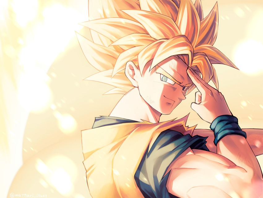 1boy, backlighting, blonde_hair, blood, blood_from_mouth, blood_on_face, blurry, blurry_foreground