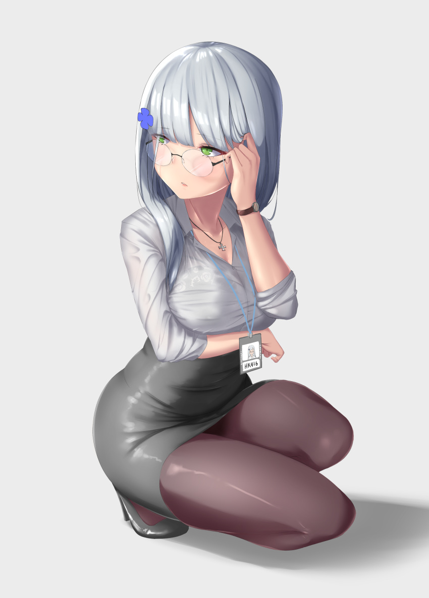 1girl, absurdres, bangs, black_footwear, black_skirt, blunt_bangs, blush, breasts
