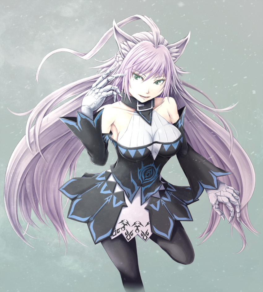 1girl, agrius_metamorphosis, ahoge, animal_ears, atalanta_(alter)_(fate), atalanta_(fate), bangs, bare_shoulders