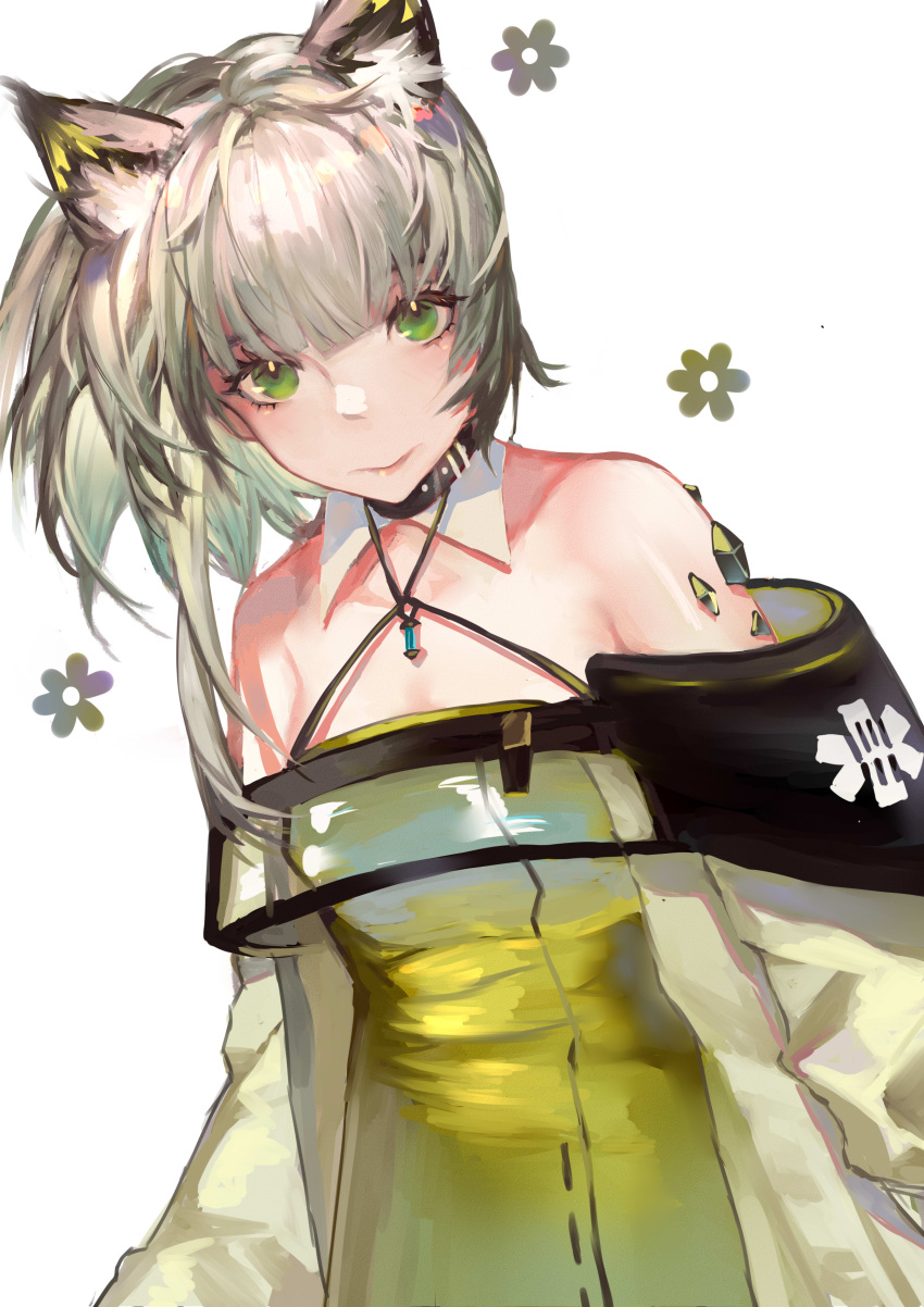 18052, 1girl, absurdres, animal_ear_fluff, animal_ears, arknights, bangs, bare_shoulders