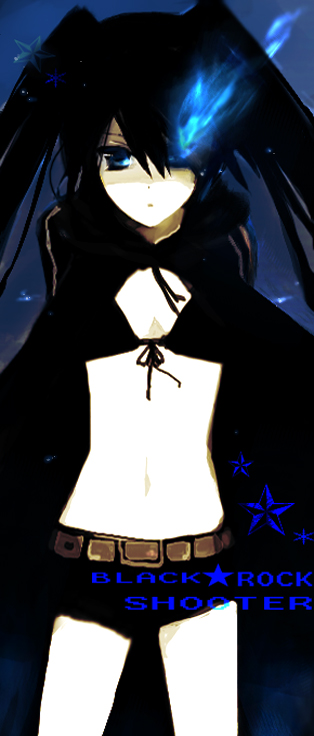 black_hair, black_rock_shooter, black_rock_shooter_(character), blue_eyes, hatsune_miku, kana_(pixiv65259), kana_(sekiyou), long_hair