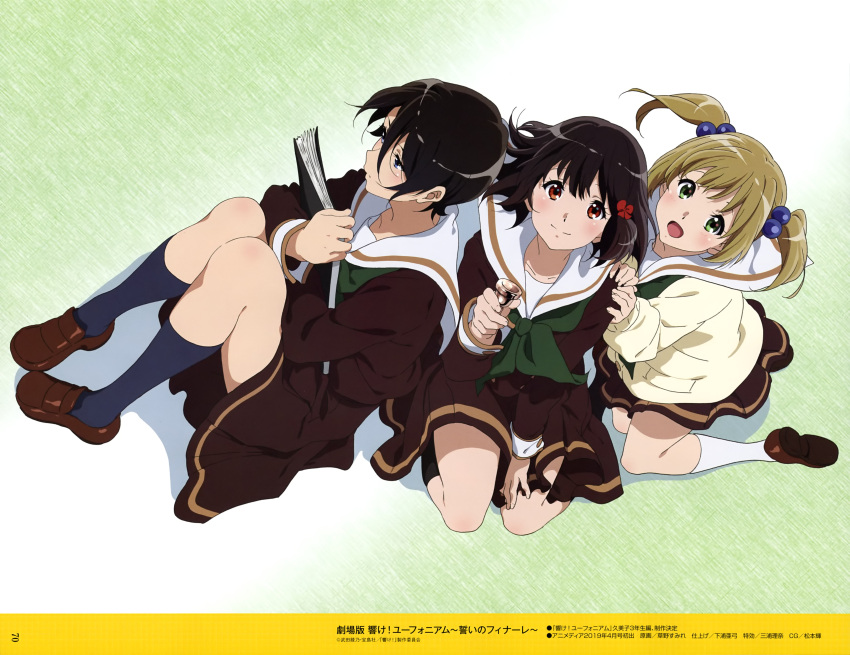 absurdres, artist_request, band_uniform, brown_serafuku, gekijouban_hibike!_euphonium, hibike!_euphonium, highres, hisaishi_kanade