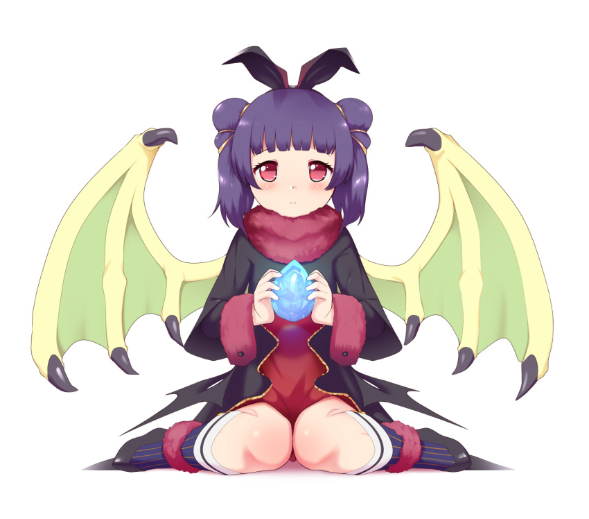 1girl, animal_ears, bat_ears, dragon_girl, dragon_wings, elf, fake_animal_ears, fire_emblem