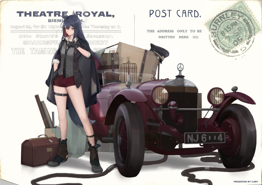 1girl, absurdres, alternate_costume, ankle_strap, arknights, bangs, birdcage, black_footwear