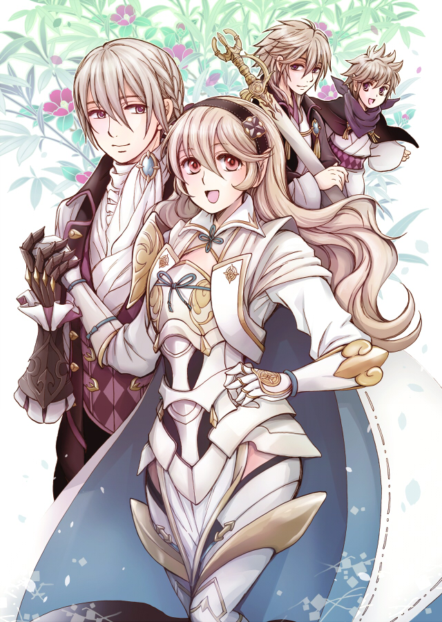 alicest0113, arm_guards, armor, bangs, brooch, cape, corrin_(fire_emblem), corrin_(fire_emblem)_(female)