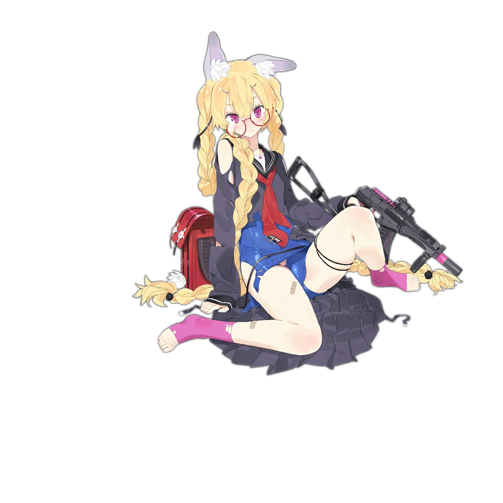 1girl, alternate_costume, animal_ear_fluff, animal_ears, bag, bangs, blonde_hair, blue_footwear