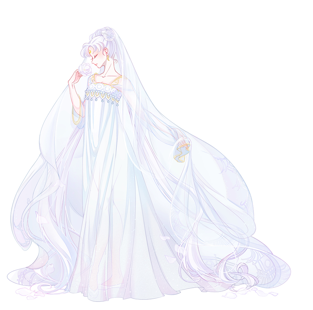 1girl, adapted_costume, alternate_costume, bishoujo_senshi_sailor_moon, chinese_clothes, closed_eyes, crescent, earrings