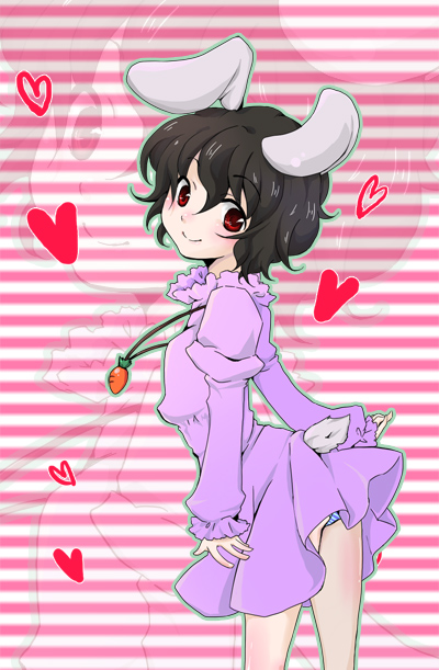 bunny_ears, inaba_tewi, momoko_(artist), momoko_(kashitsuki), rabbit_ears, touhou