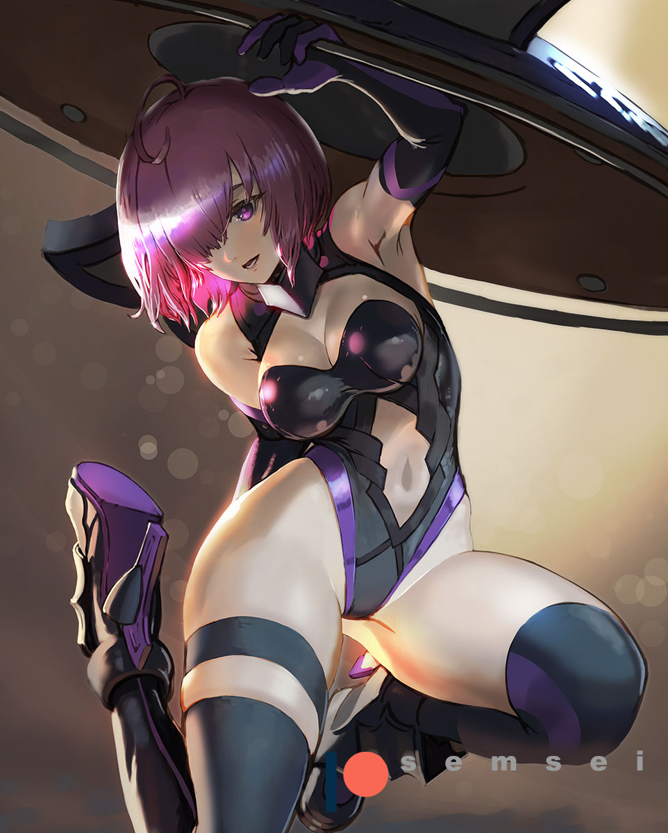 1girl, armor, armored_dress, bare_shoulders, breasts, david_semsei, fate/grand_order, fate_(series)
