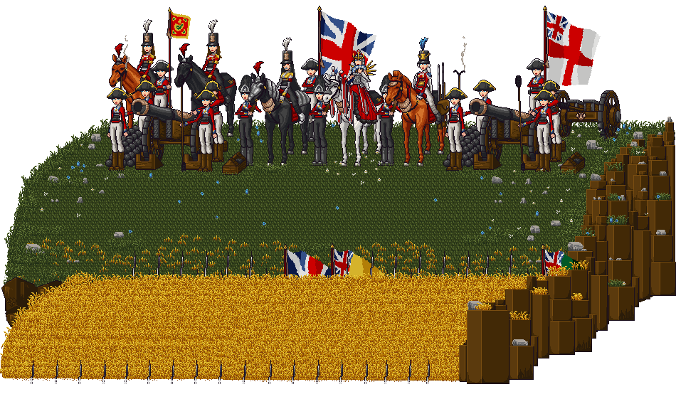 6+girls, animated, animated_gif, army, bicorne, british, british_army, cannon