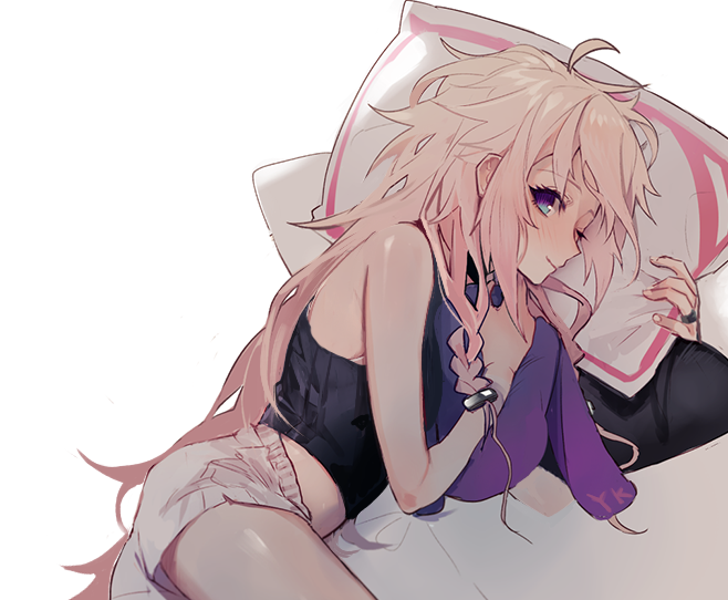 1girl, bare_shoulders, black_shirt, blue_eyes, cevio, commentary, crop_top, holding