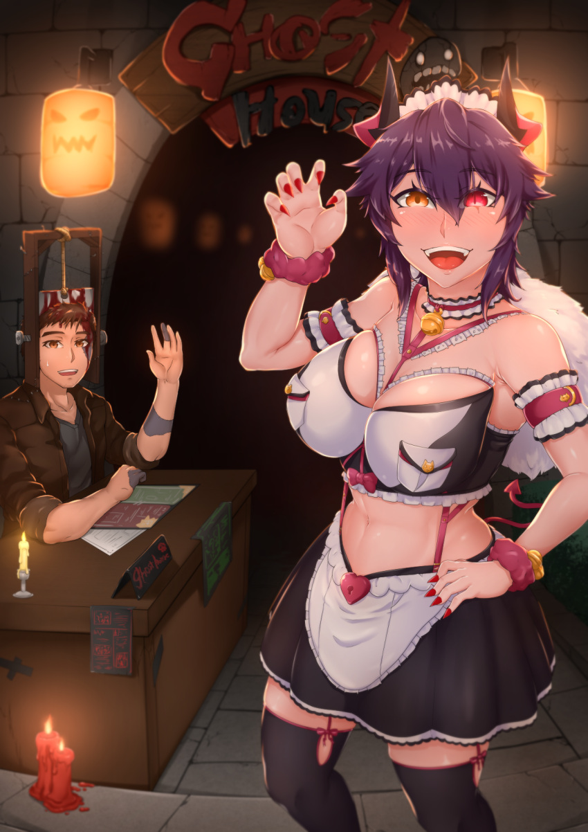chanary, halloween, halloween_costume, highres, kantai_collection, tenryuu_(kantai_collection)