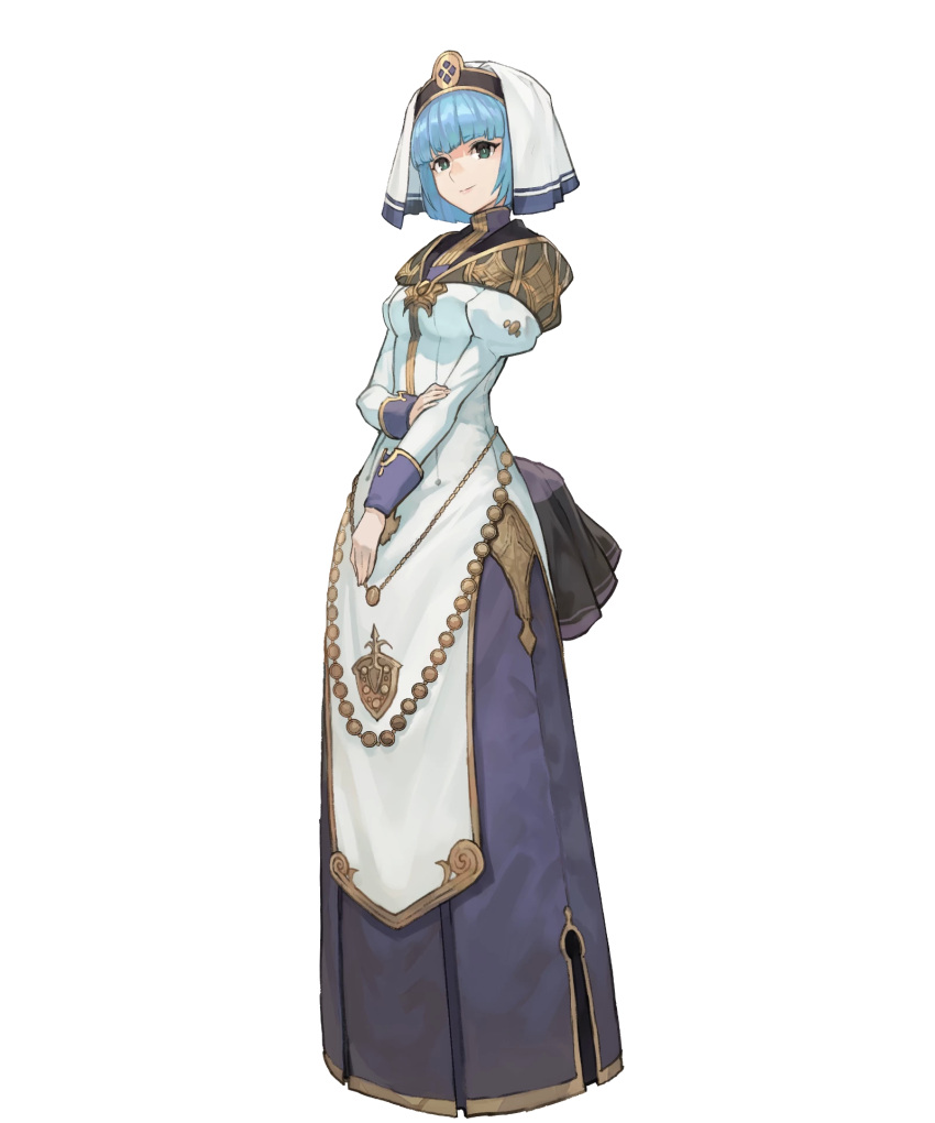 1girl, bangs, blonde_hair, breasts, detached_sleeves, dress, fire_emblem, fire_emblem_echoes:_shadows_of_valentia