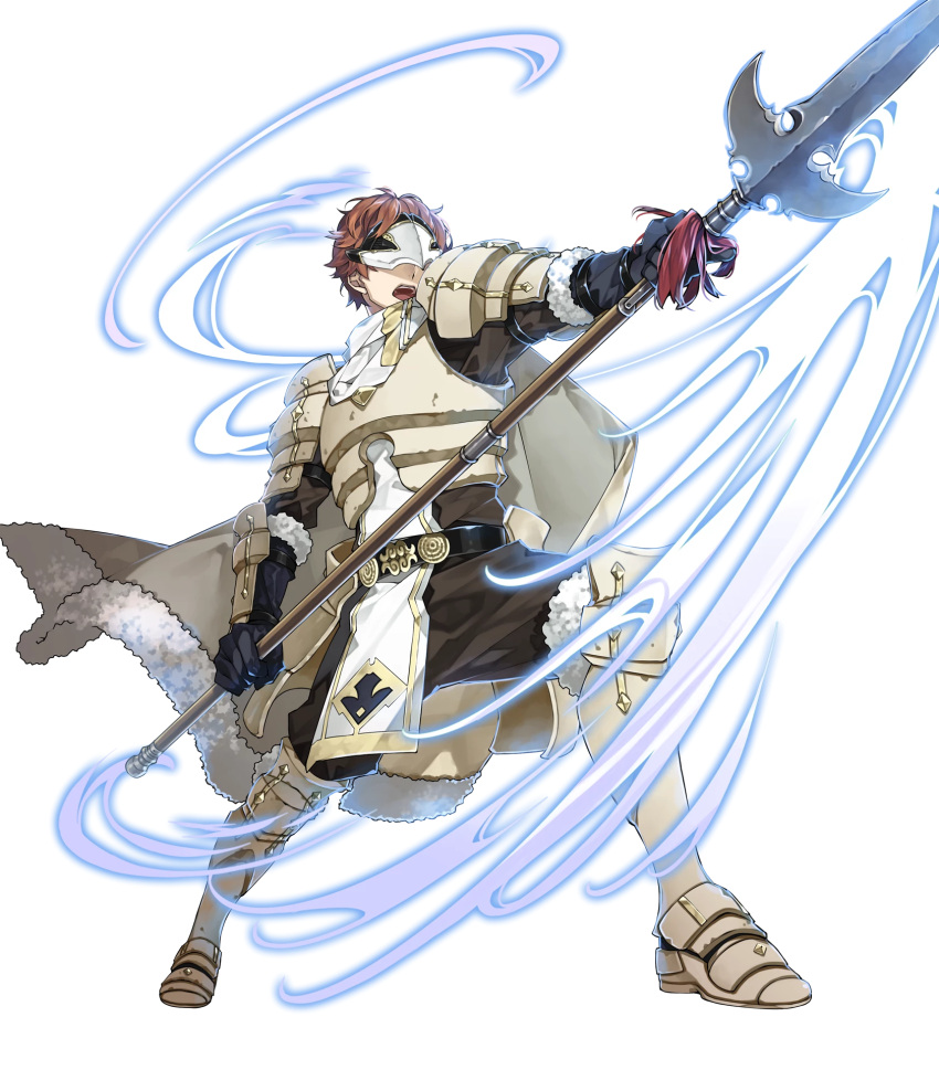 1boy, 88_taho, armor, armored_boots, aura, boots, cape, conrad_(fire_emblem)