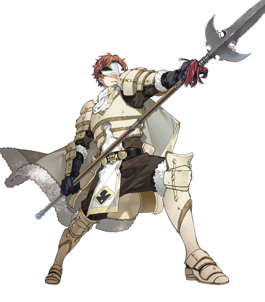 1boy, 88_taho, armor, armored_boots, boots, cape, conrad_(fire_emblem), fire_emblem