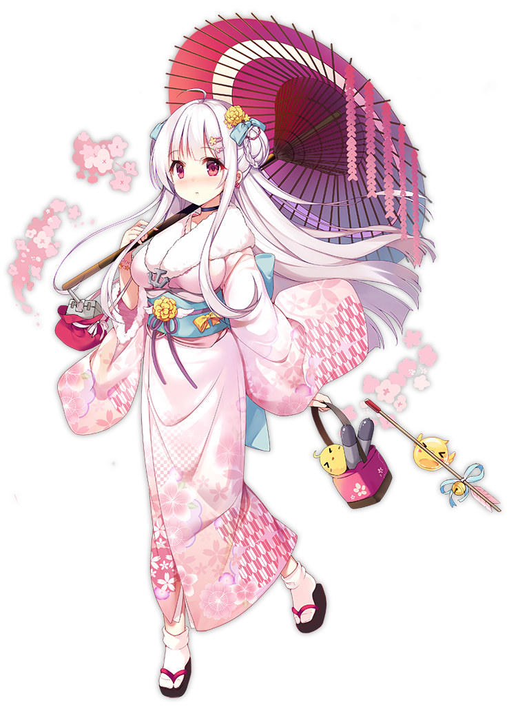 1girl, alternate_costume, azur_lane, bag, bird, blush, bow, breasts
