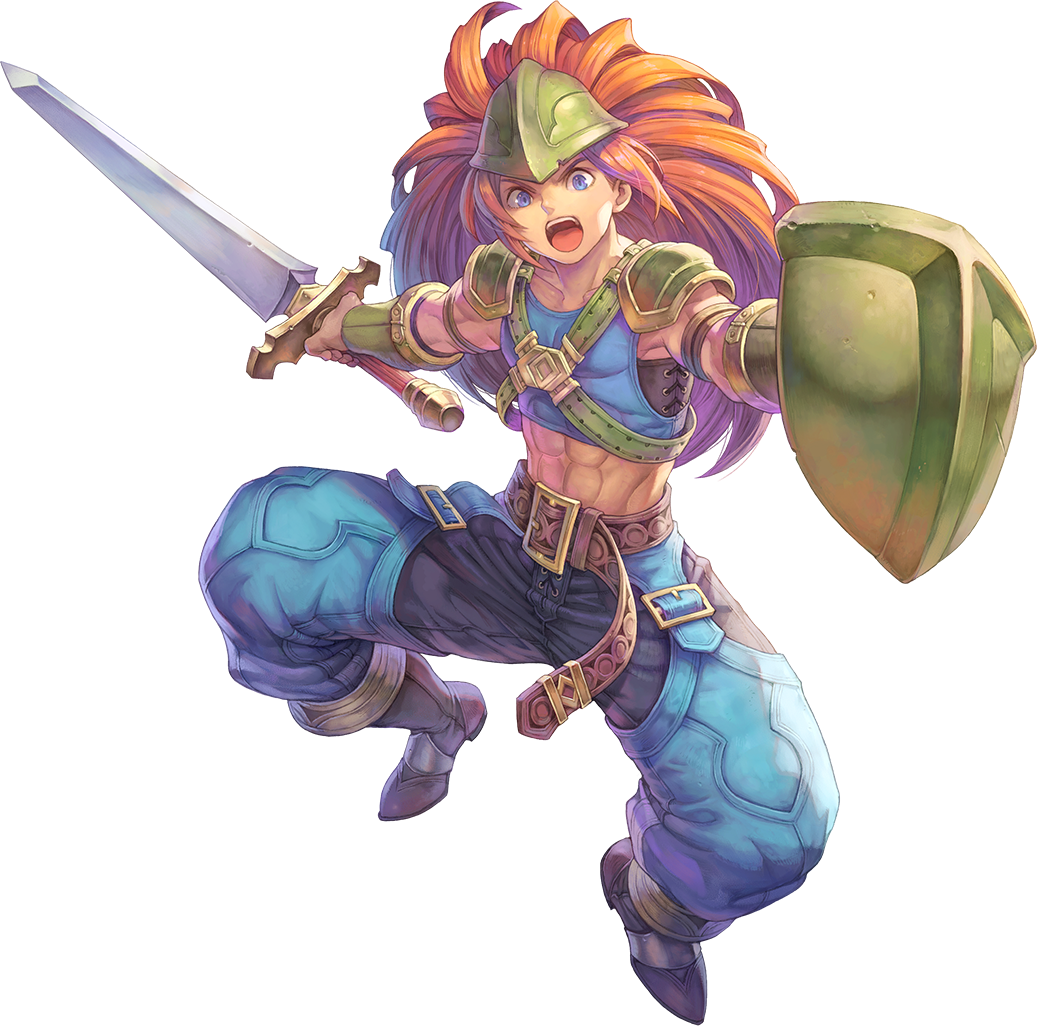 1boy, abs, armor, artist_request, belt, blue_eyes, blue_pants, boots