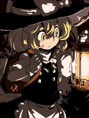 1girl, apron, bag, bangs, black_headwear, black_vest, blonde_hair, braid