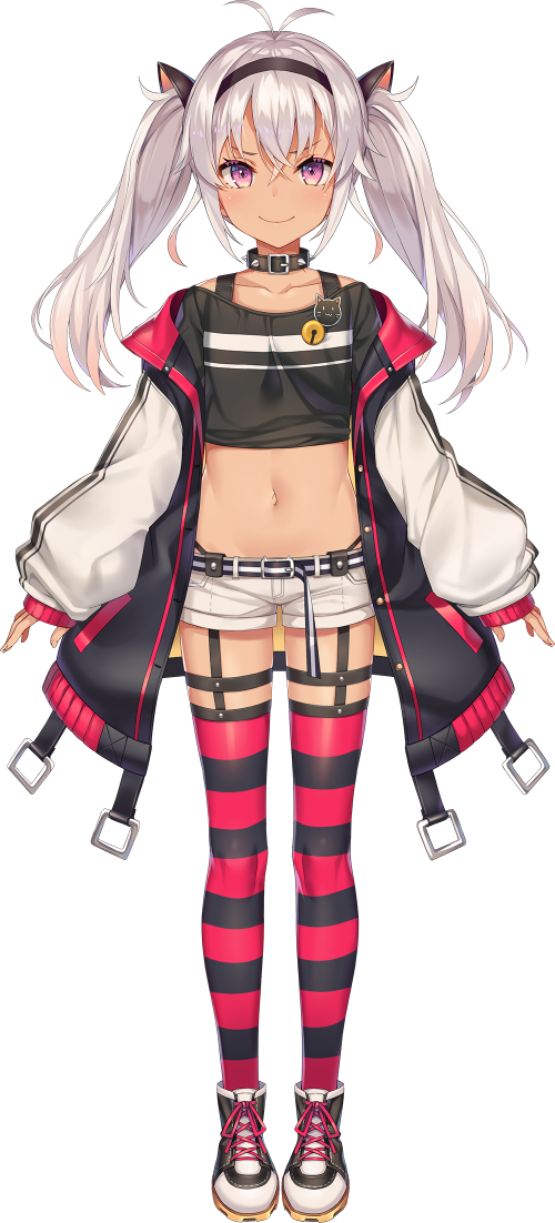 1other, animal_ears, antenna_hair, belt, black_shirt, blush, cat_ears, closed_mouth