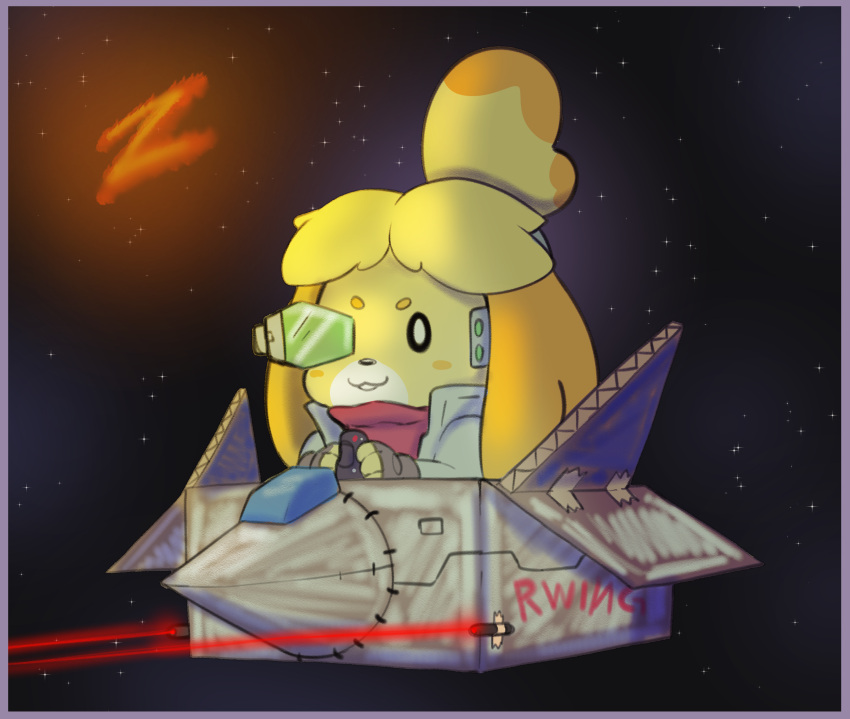 1girl, :3, animal, animal_crossing, animal_crossing:_new_leaf, arwing, blush_stickers, chibi