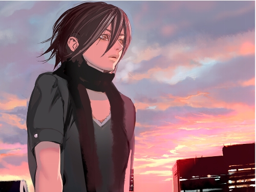brown_hair, cloud, clouds, ink0717, inkey, lowres, original, short_hair