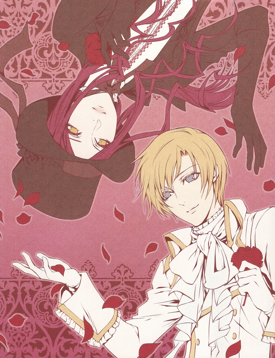 blonde_hair, blue_eyes, flower, gloves, hat, highres, hobblrdy, long_hair