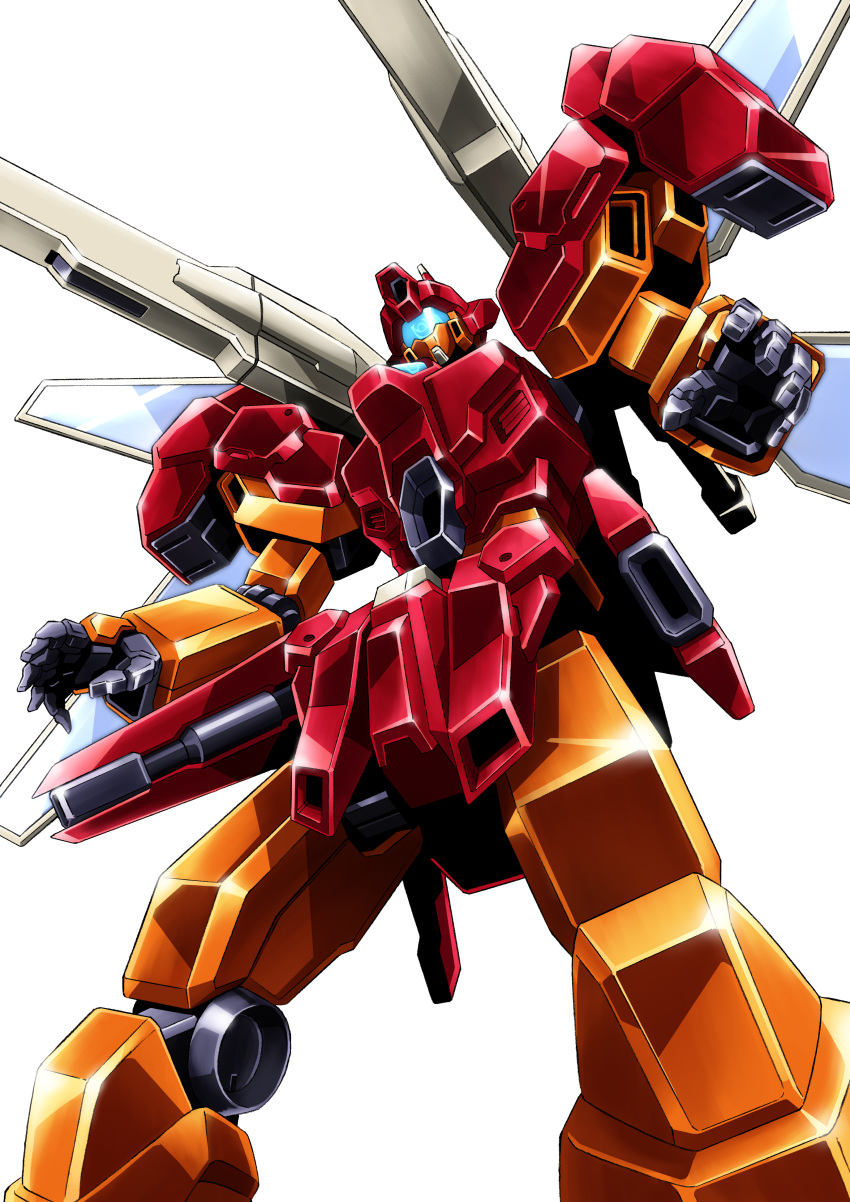 absurdres, commentary_request, from_below, gundam, gundam_build_divers, highres, jegan_blast_master, kumichou_(ef65-1118-ef81-95)
