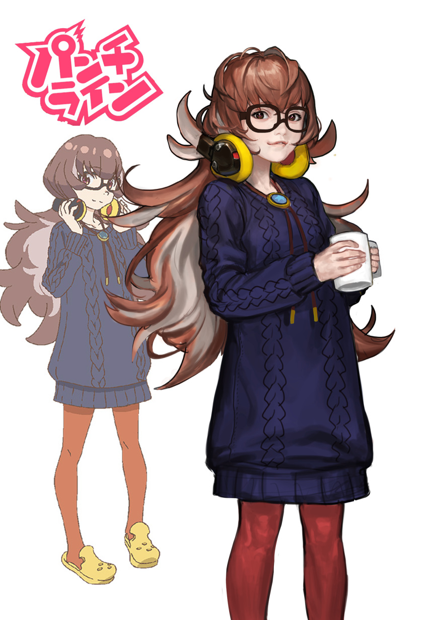 1girl, akcho, animal, aran_sweater, bear, bird, daihatsu_meika, fan