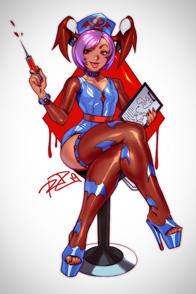 1girl, 2019, :p, animal_print, bat_print, belt, blood, blue_dress