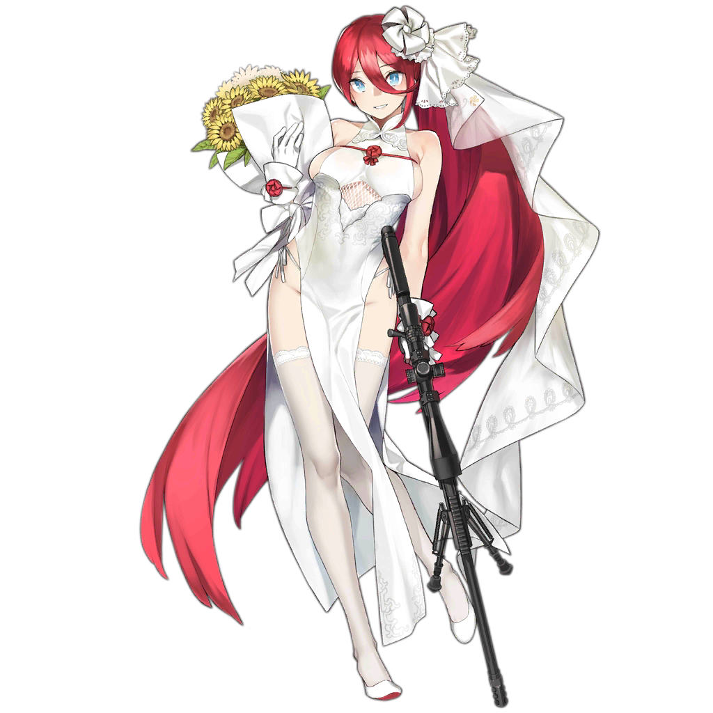 1girl, 92m, alternate_costume, alternate_hairstyle, bangs, bare_shoulders, blue_eyes, bouquet