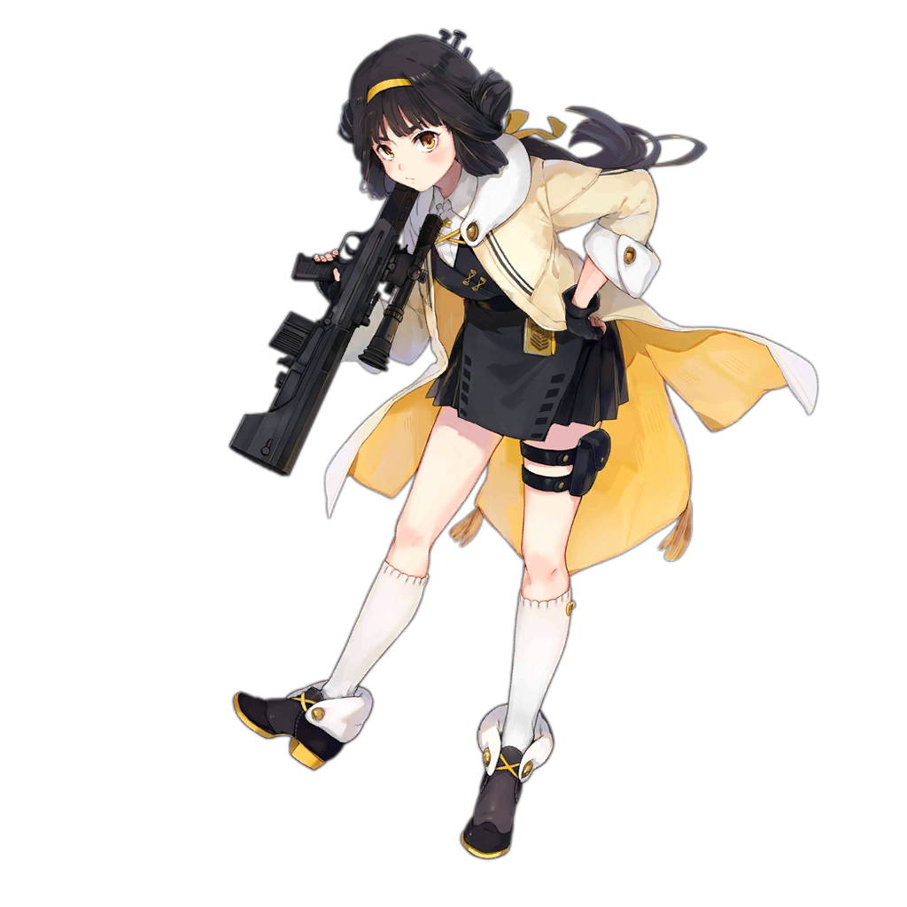 1girl, bangs, black_gloves, black_hair, black_skirt, black_vest, blush, breasts