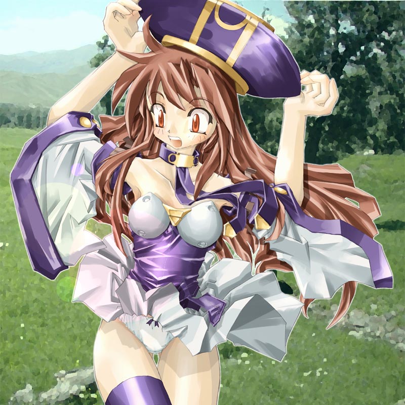 atelier, atelier_iris, atelier_iris_eternal_mana, brown_hair, choker, gust, hat, lita_blanchimont