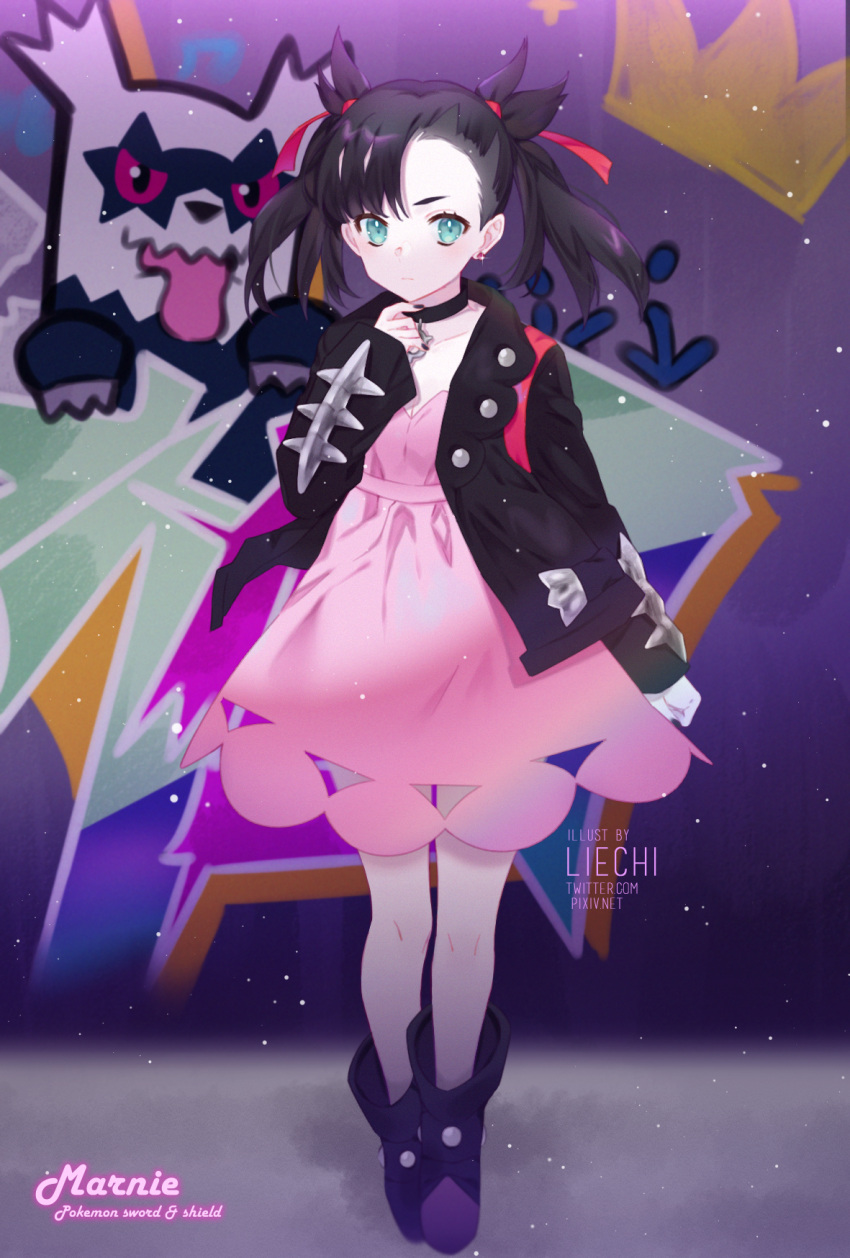 1girl, aqua_eyes, artist_name, asymmetrical_bangs, asymmetrical_hair, bangs, black_hair, black_jacket