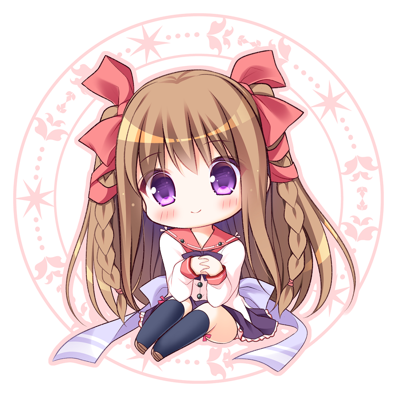 1girl, bangs, black_legwear, blush, bow, braid, brown_footwear, brown_hair