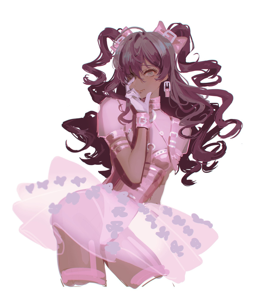 1girl, absurdres, bangs, blue_eyes, blush, bow, breasts, collar