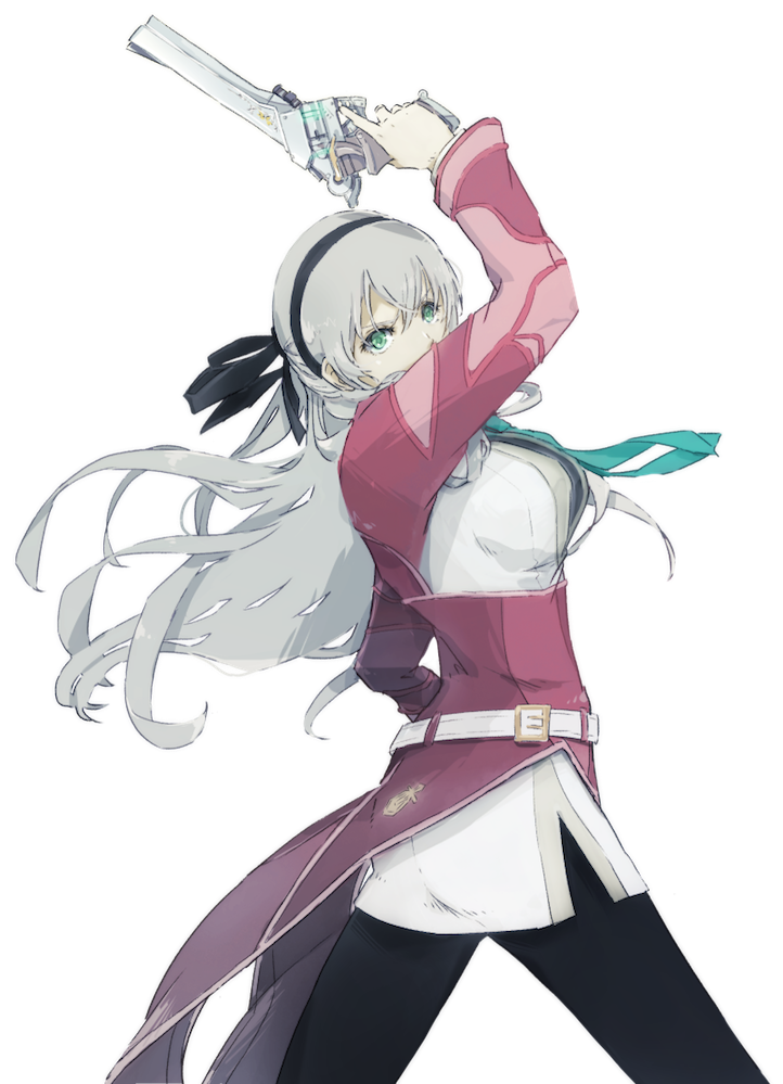 1girl, ao_no_kiseki, belt, black_pants, breasts, coat, cowboy_shot, eiyuu_densetsu
