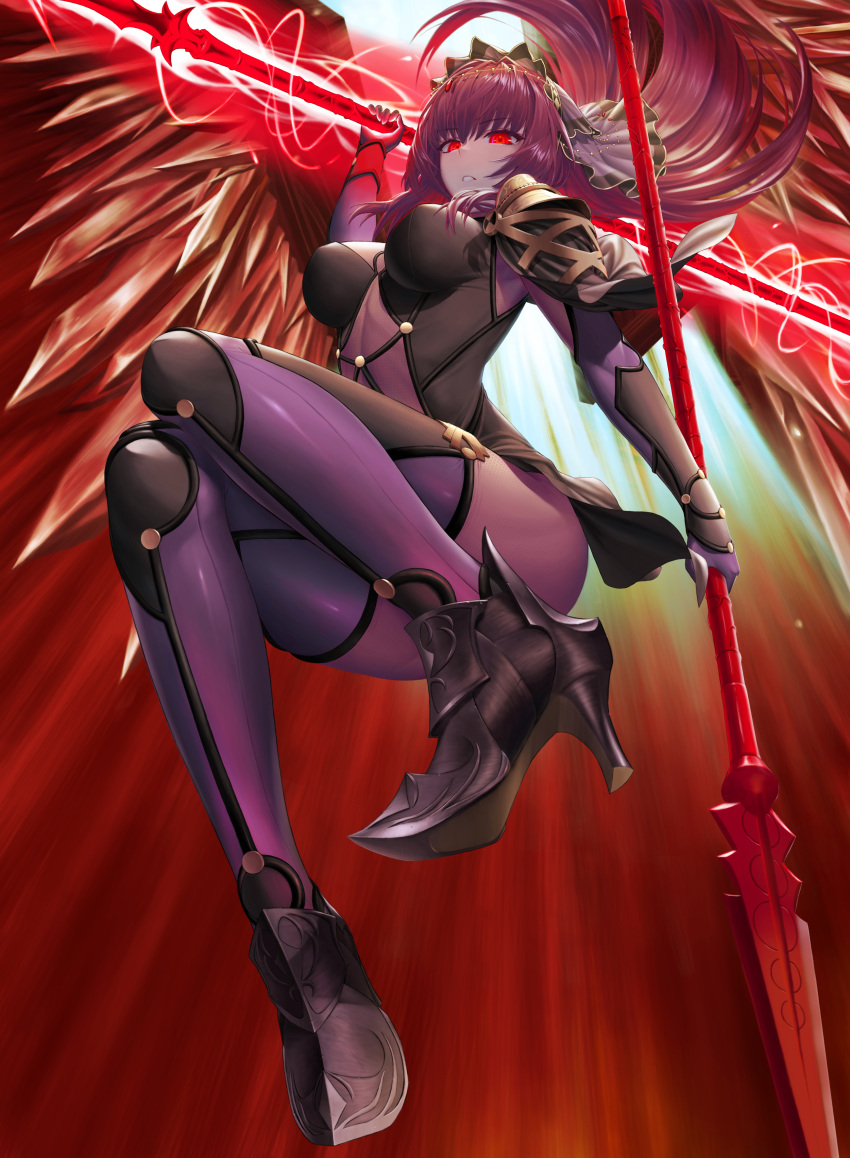 1girl, absurdres, bangs, bodysuit, breasts, fate/grand_order, fate_(series), gae_bolg