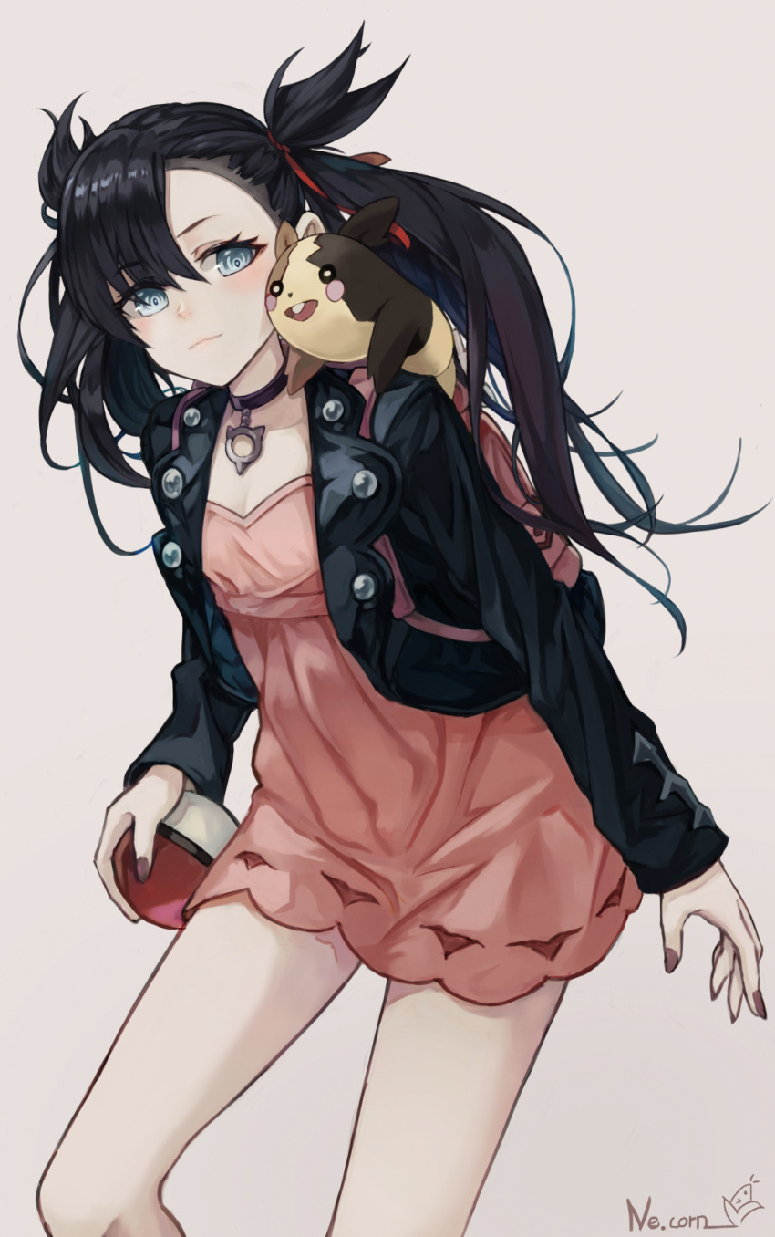 1girl, aqua_eyes, artist_name, asymmetrical_bangs, asymmetrical_hair, bangs, black_hair, black_jacket