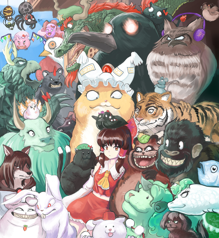 1girl, @_@, absurdres, animal, animalization, annoyed, bare_shoulders, bat_wings