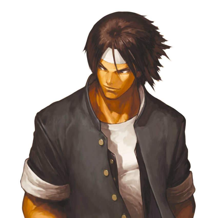 headband, highres, jacket, king_of_fighters, kusanagi_kyo, kusanagi_kyou, male, nona