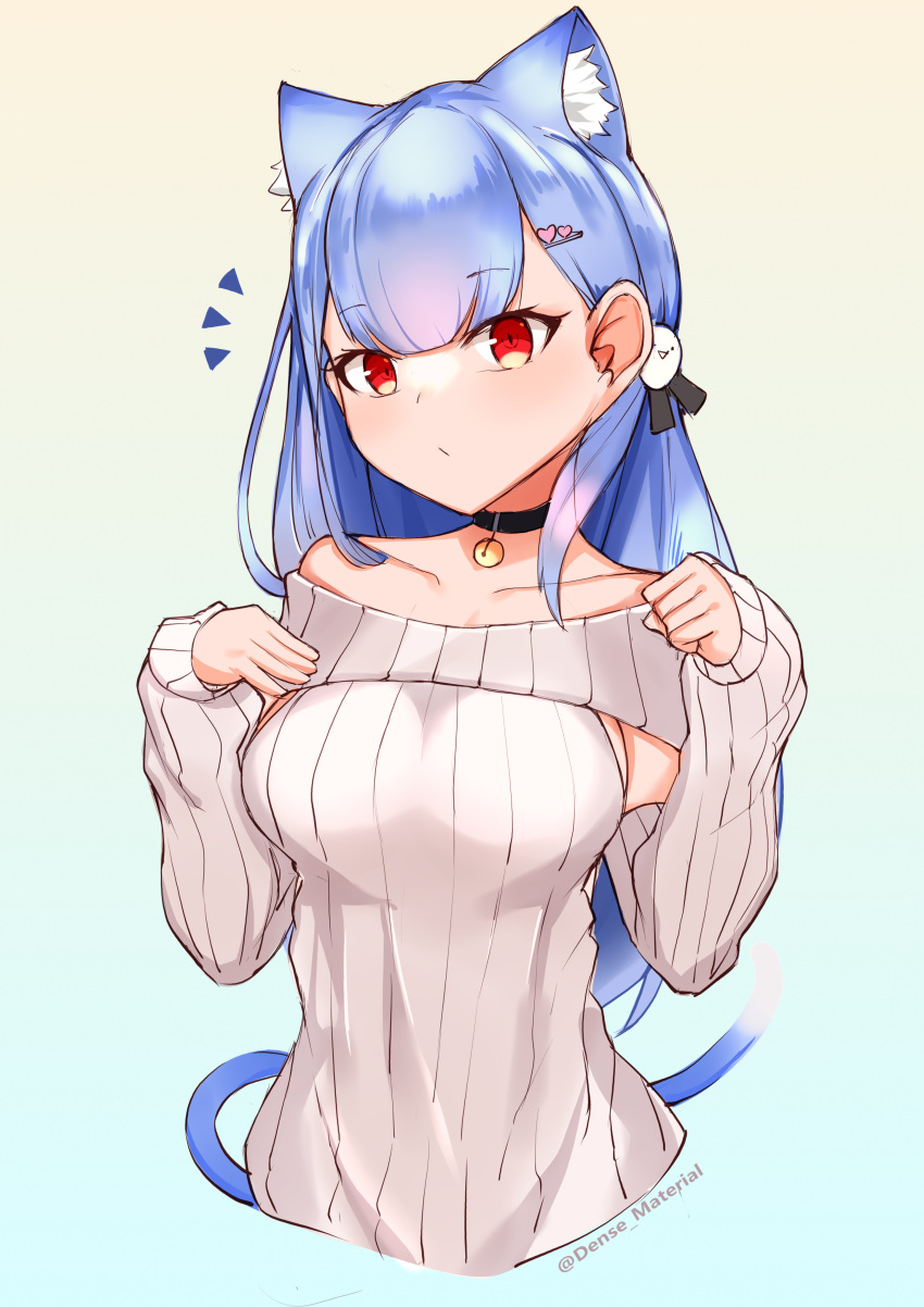 1girl, absurdres, animal_ear_fluff, animal_ears, bangs, bell, bell_choker, black_choker