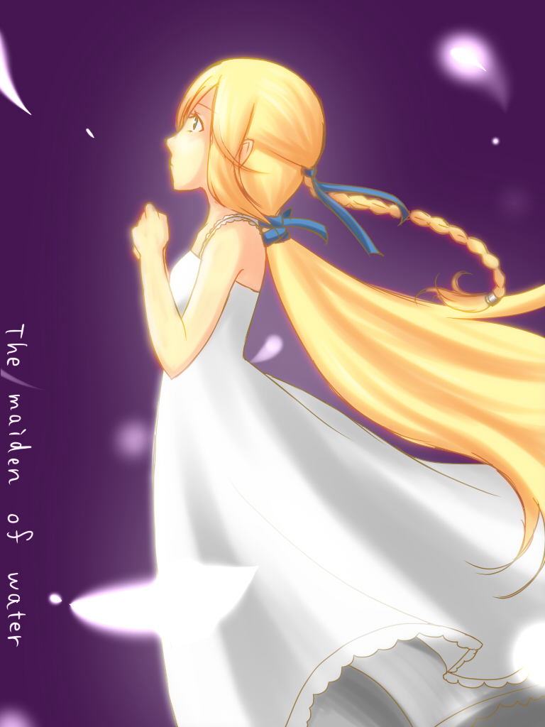 aria_benett, bare_shoulders, blonde_hair, blue_eyes, dress, final_fantasy, final_fantasy_iii, hair_ornament